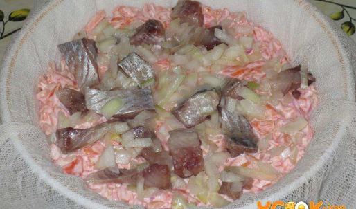 диетическая селедка под шубой