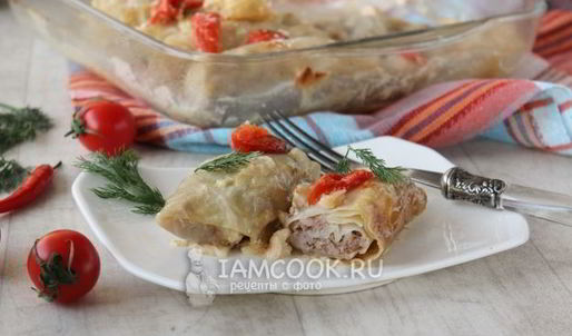 голубцы под шубой в духовке