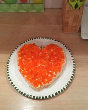 Креветки под шубой