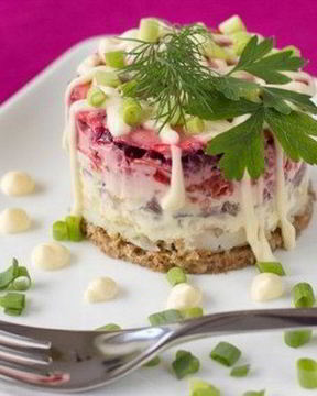 Праздничный лосось под шубой