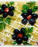 Салат из шампиньонов консервированных курица под шубой