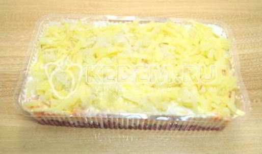 салат заливная селедка под шубой