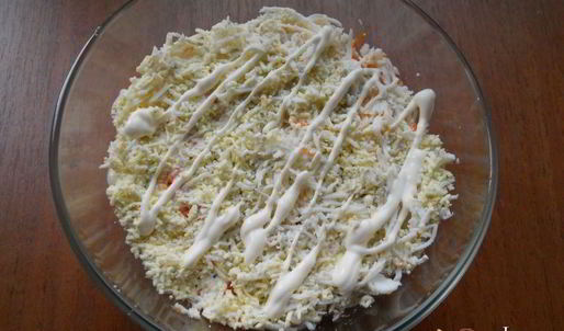 сельдь под шубой без свеклы