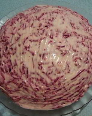 Сельдь под шубой с яблоком