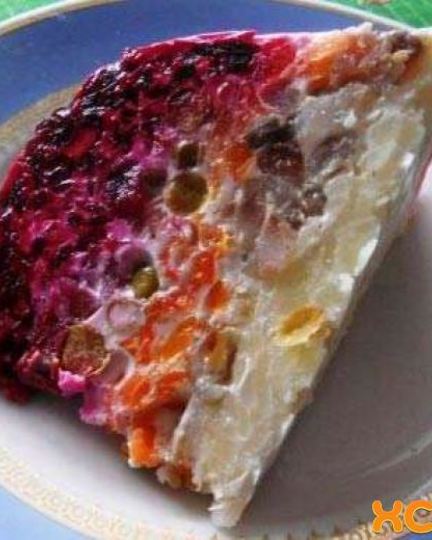 Рецепт сельдь под шубой с желатином