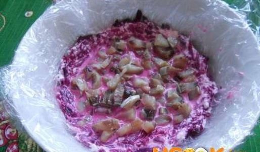 сельдь под шубой с желатином