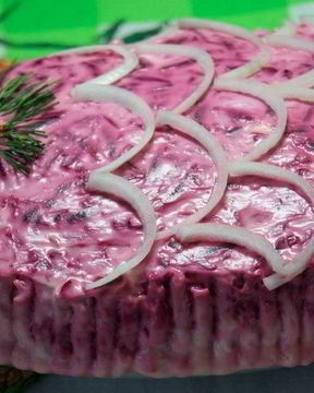 Селедка под шубой без картошки