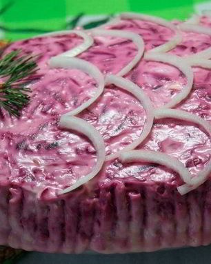 Селедка под шубой без картошки