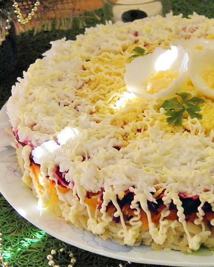 Рецепт селедка под шубой без майонеза