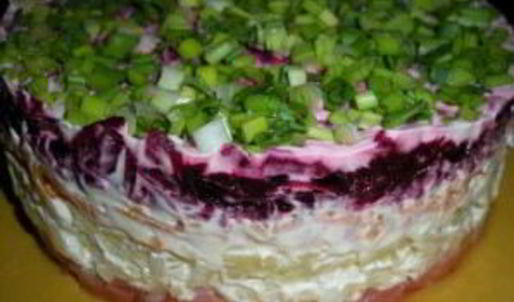 селедка под шубой с лососем