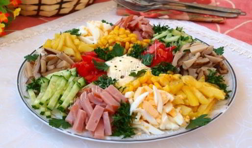 салат радуга