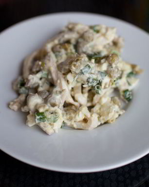 Салат с кальмарами