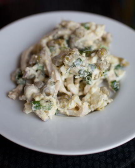 Рецепт салата с кальмарами