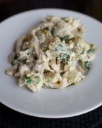 Салат с кальмарами