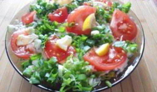 салат с копченой курицей