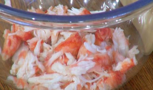 салат с крабами и грейпфрутом