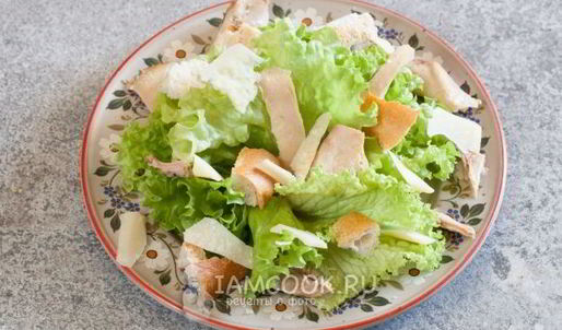 итальянский цезарь с курицей