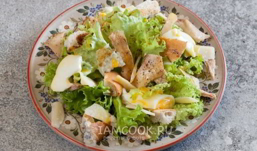 итальянский цезарь с курицей