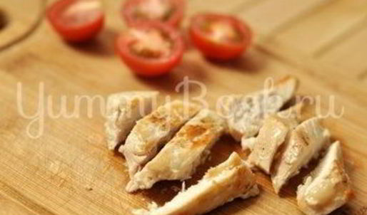 салат цезарь с курицей