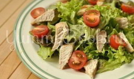 салат цезарь с курицей