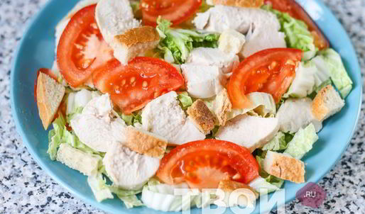 салат цезарь с пекинской капустой