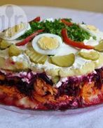 Слоеный салат со свеклой