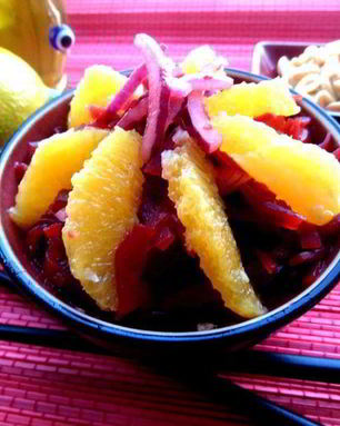 Свекольный салат с апельсином