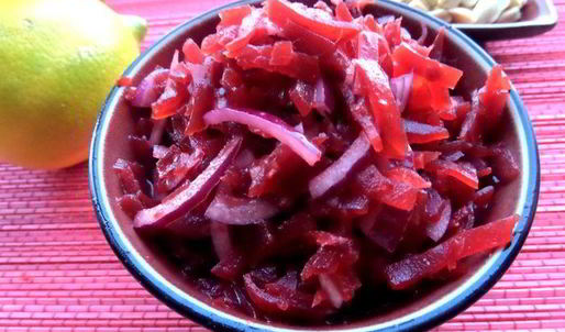 свекольный салат с апельсином