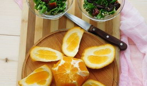 цитрусовый салат с финиками