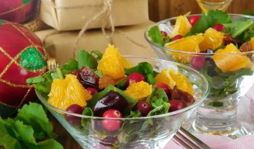 цитрусовый салат с финиками