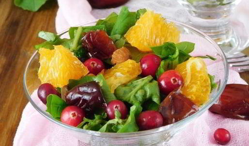 цитрусовый салат с финиками