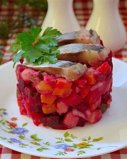 Рецепт необычного винегрета