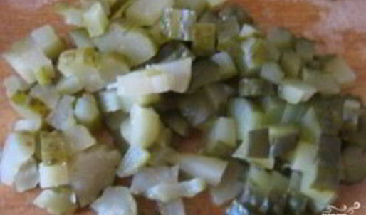 винегрет с грибами