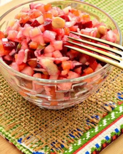 Рецепт винегрета с квашеной капустой