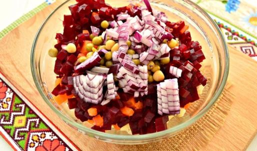 винегрет с квашеной капустой