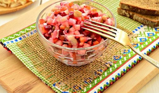 винегрет с квашеной капустой