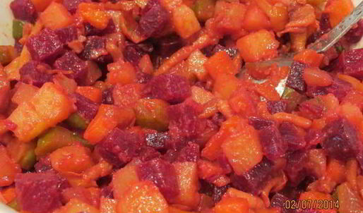 винегрет с опятами