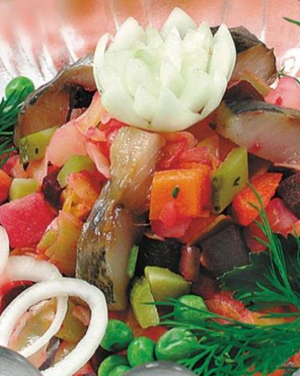 Рецепт винегрета с сельдью