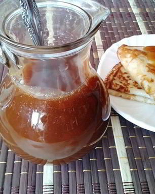 Карамельный соус из кефира