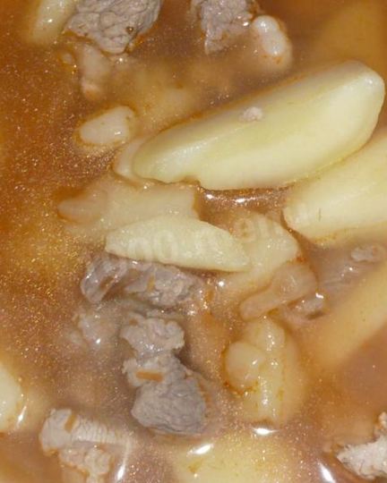 Рецепт картофельного соуса с мясом