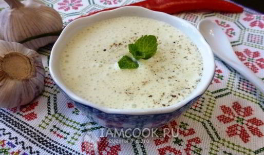мятный соус на кефире