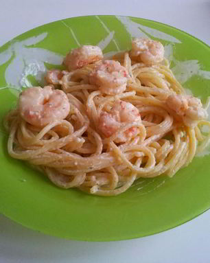 Соус для спагетти с креветками