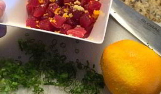 тартар из тунца с авокадо