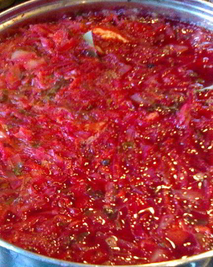 Рецепт борща без мяса