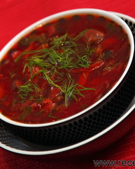 Рецепт борща домашнего украинского на свиных ребрах