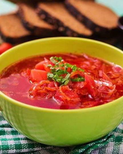 Рецепт борща из утки