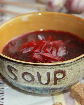 Борщ из запеченной свеклы