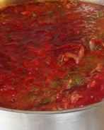 Борщ московский со свежей капустой