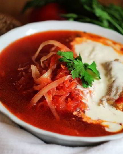 Рецепт борща на свиных ребрышках