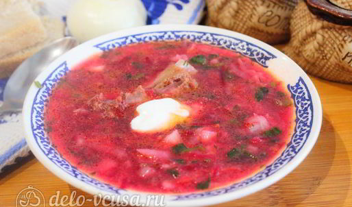 борщ с бараниной